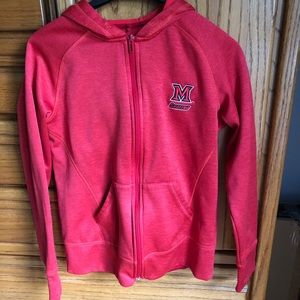 Miami University Skating Adidas Red zip hoodie